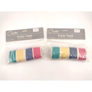Carlton Cards Ticker Tape 12 Ft 5" x 1/4" Flame Retardant Serpentine Set of 2